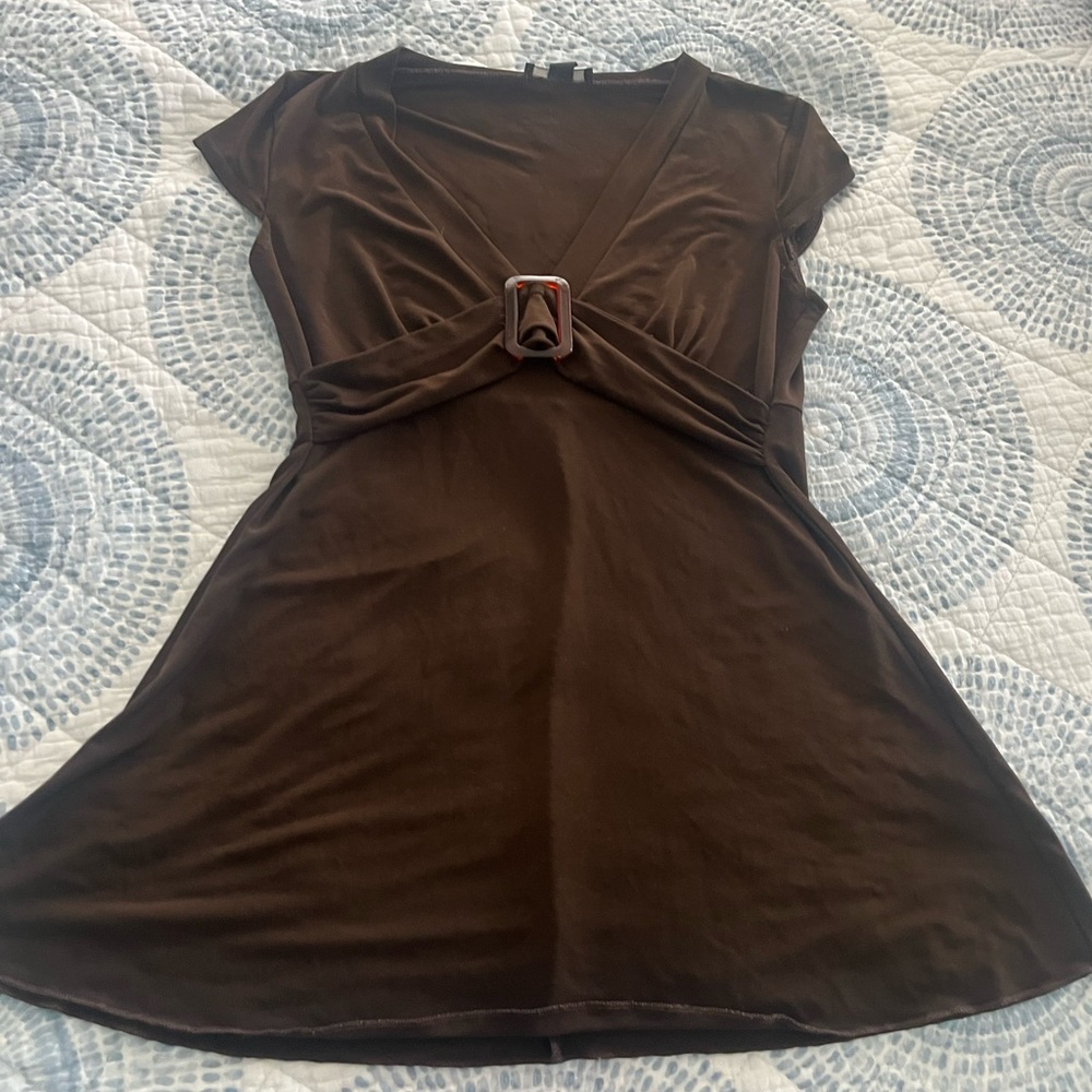 Y2K brown shirt